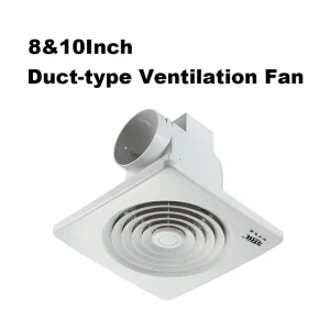 8 Inch Ceiling Mount Exhaust Fan 25dB Ultra Quiet Bathroom Ventilation Fan AC 220V CE RoHS for Household Bedroom Toilet