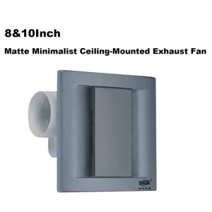 8 Inch Ceiling Mounted Exhaust Fan ABS+PP Plastic Ventilation Fan for Bathroom Toilet Kitchen Household Silent Pure Copper Motor