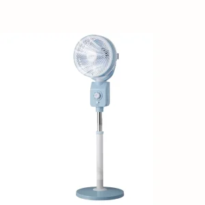 8 Inch Electric AC Pedestal Tower Fan Adjustable Height Strong Wind Quiet Operation Energy Efficient Class Timer US Hotels