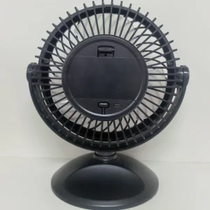 8 Inch Portable Car Cooling Fan DC 5V 2 Speed Low Noise Rechargeable Plastic Fan