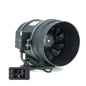 8 Inch Silent Duct Ventilation Multi Blade Industrial Cooling Blower Fan with EC Motor Customizable OEM Plastic ODM Support