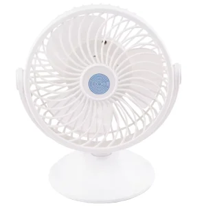 8 Inch USB Desk Fan Low Noise 5V DC 2 Speed Portable Rechargeable Cooling Fan for Car Office & Home