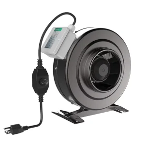 8″ Plastic Blade Super Silent Inline Duct Fan 230V Backward Centrifugal for Ventilation