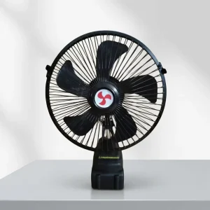 8 inch Battery powered Oscillating Fan Metal Mesh Grille Pure Copper Motor Bulk