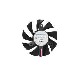80*15mm DC 12V Frameless Bracket Cooling Fan with Ball Bearing Low Noise
