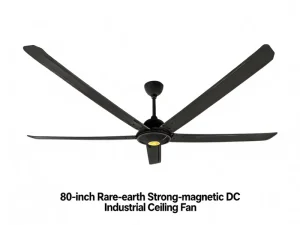 80-inch Rare-earth Strong-magnetic DC Industrial Ceiling Fan Electric Pure Copper Motor Large Airflow Energy Saving Quiet Design