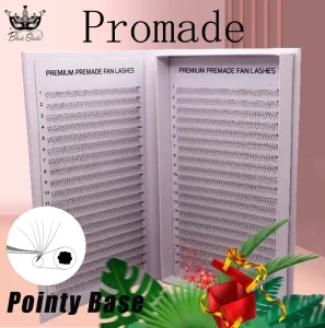 800/1600 Fans Promade Volume Lashes 3D-14D Pointy Base Premade Thin Root Mega Tray Individual Natural Long Salon Use Eyelash