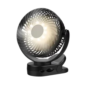 8000mAh Rechargeable Mini Portable Fan Clip-on Desktop Multi-function Office Outdoor Camping Golf Cart Stroller Fan