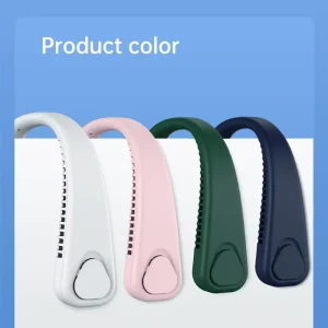 800mah Wearable Leafless Fan Rechargeable Battery Powered Bladeless Cooling Usb Mini Portable Neck Fan