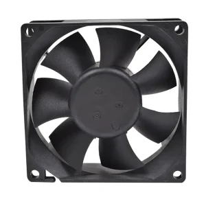 8025-1 DC Axial Flow Fan 80x80x25mm 12V 24V 48V Ball Bearing 70000 Hours Plastic Blades Air Cooling Fan OEM ODM Exhaust Fan