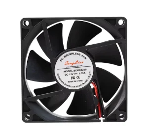 8025 DC 12V 24V 48V Axial Flow Cooling Fan 80x80x25mm Two Ball Bearing 3000rpm for Power Supply