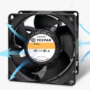 8025 DC Axial Flow Fan 80x80x25mm 12V 24V 48V Brushless Ball Bearing 5500RPM High CFM Low Noise Inverter Server Computer Chassis