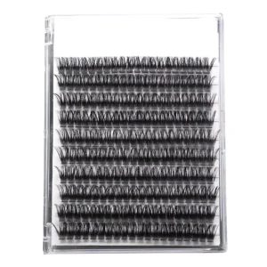 80P Natural Looking DIY Eyelash Extensions Premade Fans Cluster Lashes with Long Curls