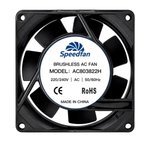 80mm 80x80x38mm 220V AC Axial Cooling Fan for Industrial Equipment CNC Machine Welding Machine