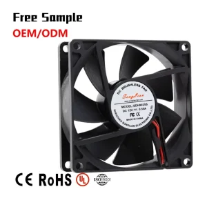 80mm DC Axial Fan 8025 80x8025mm 12V 24V 48V Ball Bearing Electric Cooling Fan PWM FG RD Waterproof DC Brushless Cooling Fan