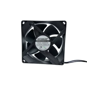 80x80x25mm Plastic EC Energy-Saving Axial Fan, 110-240V, 22dBA, Ball Bearing, for Air Purifiers and Household Appliances