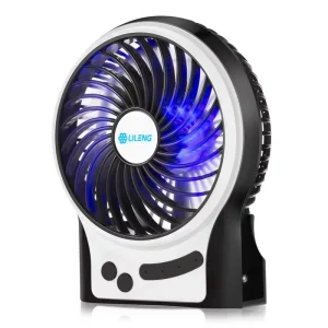 831 Desktop Fan Rechargeable USB Silent 4 Inch Office Mini Fan Stand Fan