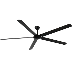 84 Inch 5 Aluminum Blades Modern Nordic Ceiling Fan Black Big Size Ceiling Fan Industrial Ventilation Ceiling Fan Without Light