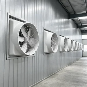850# 850x850x480mm Fiberglass Reinforced Plastic Fan Low Noise Lightweight FRP Industrial Ventilation Fan