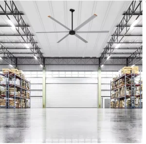 8F HVLS Industrial Ceiling Fan 6 Blades 175000 CFM for Warehouse Cooling Ventilation
