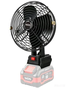 8Inch Fan 18V Strong Wind Power Electric Fan Quiet Cool Outer Activities & Life 600W Air Source FUN