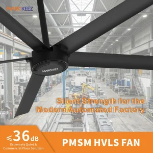8ft Large Industrial Fan for Gym and Fitness Center Super Silent 2.5m HVLS Ceiling Fan with High Cooling Efficiency