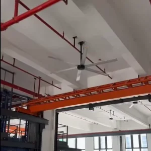8ft PMSM HVLS Industrial Ceiling Fan 6 Aluminum Blades High Efficiency Energy Saving Gearless Warehouse Ceiling Fan