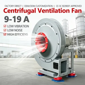 9 19 3.55A 2200W 2.2kW 380 V 2900 R min Centrifugal Fan Industrial Dust Collection Blower