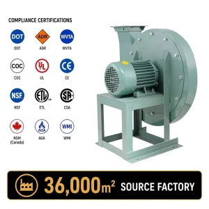9 26 Type High Pressure Centrifugal Fan Industrial Material Conveying Blower