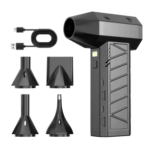 90000RPM Turbo Jet Fan 4 Gear Cordless Portable Mini Blower High Speed Air Duster for Car Home Outdoor