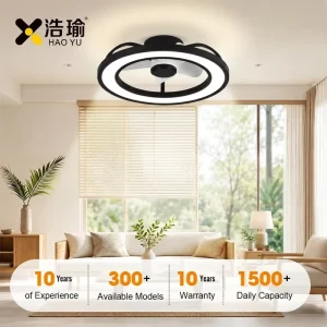 #9195 500mm Bedroom Ceiling Fan with Light with Remote Control Optional Tuya Smart All Copper BLDC Motor