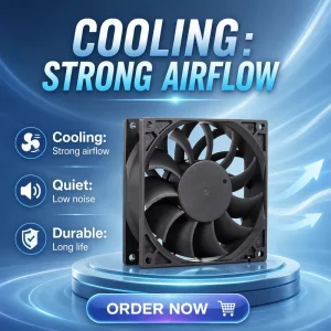 9225 Fan 92x92x25mm 12v 24v 48v Volt High Speed Low Noise Dc Cooling Fan