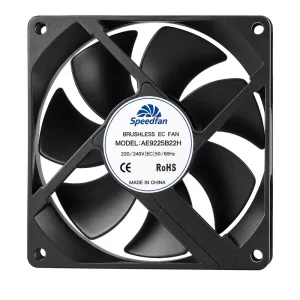 92x92x25mm EC Cooling Fan 100 240VAC Brushless Axial Fan for Server Switch Industrial Control Cabinet