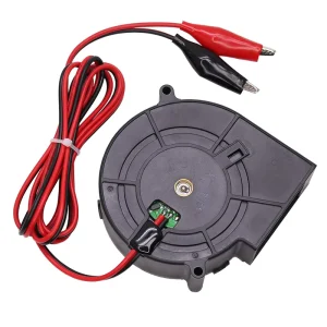 9733 DC12V 2.94A Turbo Blower Fan with Alligator Clip for BBQ Grill Waste Oil Furnace Outdoor Firewood Stove Heater Combustion