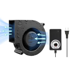 97mm X 33mm 9733 12V DC Brushless High Airflow Centrifugal Cooling Fan for Inflatable Turbo Glass Car Blower Wind Machine Cooler