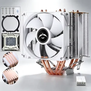 9CM X99 Motherboard Dual Tower 4 6 Heat Pipe CPU Heat Sink 2011 Pin Desktop Computer CPU Fan PWM Silent X79 Air cooled