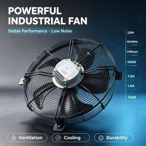 A3P450 EC102 043 220V 50 60Hz Ball Bearing Long Life EC Axial Exhaust Fan with Noise Reduction Impeller Design OEM