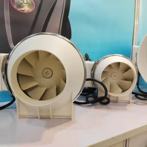 ABS 100mm 150mm Pipeline 4Inch Inline Duct Fan Exhaust Fan Mixed Flow Hydroponic Ventilation Powerful Silent Inline Booster Fan