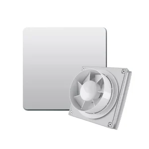 ABS Plastic Ball Bearing Electric Wall mounted Axial Flow Fan Bathroom Ventilation Panel
