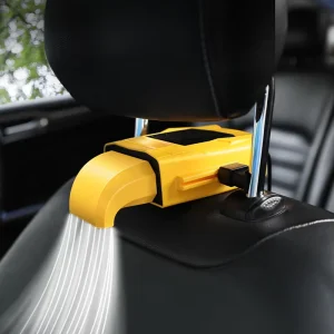 ABS Portable Car Headrest Fan 3 Speed 5V USB Rear Seat Air Cooling for Summer