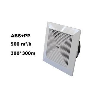 ABS+PP Ceiling Mounted Quiet Ventilation Bathroom Industrial 10 Inch Duct Exhaust Fan 110V 240V RV for Bathroom & Household Use
