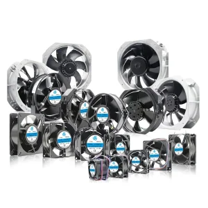 AC Cooling Fan Solution Provider 80 280mm AC Axial Brushless Fans Ball Electric IP68 Copper Motor Low Noise Plastic Dual Voltage