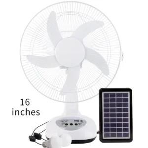 AC DC 12v Cooling Rechargeable Solar Table Fan 12 16 Inch Home Light System TV and Solar Fan Lithium Battery Long 3 Gears