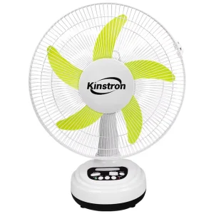 AC DC 16 Inch Solar Table Fan Rechargeable Desk Fan With LED Light Bulbs Battery Solar Panel 3 Speeds Timer OF14 for Bedroom
