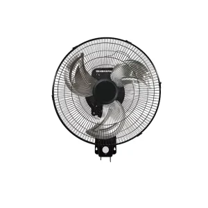 AC Electric 18 Inch Metal Wall Mount Fan 3-Blade 5 Speeds Pull-String Mechanical Control for Industrial Commercial Use