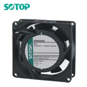 AC Industrial Axial Cooling Fan SF8025 Ball Bearing Electric Plastic Blades Low Noise