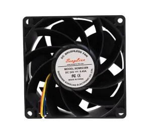 AC or DC Brushless Cooling Fan 92x92x38mm High Airflow OEM Industrial Fan