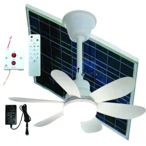 ACDC 21inch 12v Fan Dc Fan Solar Fan Dc Ceiling Fan Solar Ceiling Fan with Led Light
