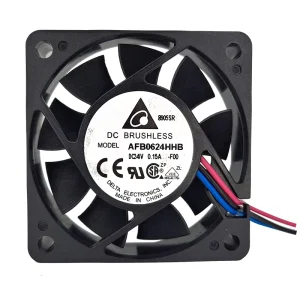 AFB0624HHB F00 Electric 24V DC 0.15A Industrial Axial Cooling Brushless Fan 4500RPM 17.3CFM Ball Bearing Plastic OEM ODM