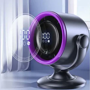 AFY Desktop wall mounted big wind 3600mAh battery 100gears brushless motor digital display oscillating swing hanging table fan
